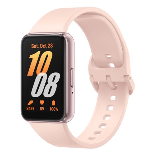 SAMSUNG Galaxy Fit3, Health/Activity Fitness Tracker, Smartwatch for Android, 13 Day Battery, Sleep/Snore Tracking, Heart Rate, 2025, Pink Gold [US Version, Amazon Exclusive, 2Yr Warranty]