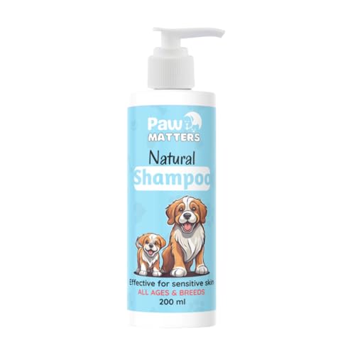 Paw Matters Hypoallergenic Shampoo - Fragrance-Free Cleanse | 200ml Gentle Vet Formula | Perfect for Sensitive Skin | Allergy Control, Puppy Wash, Post-Surgery Care, Itch-Free Bath