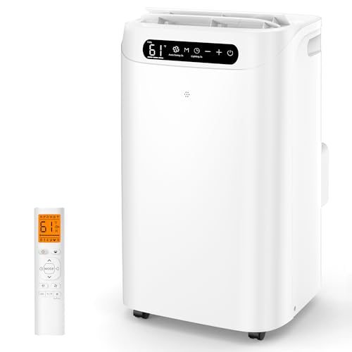Humhold Portable Air Conditioners 14000Btu with Remote Control, 3-in-1 Free Stand Smart Cooling Portable AC Unit with Dehumidifier, Fan, Cools Room up to 700 sq.ft, Auto Swing,24H Timer, Windows Kit