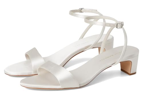 Loeffler Randall Women's Alice Simple Mid-Heel Sandals Pump, Cream, 5.5