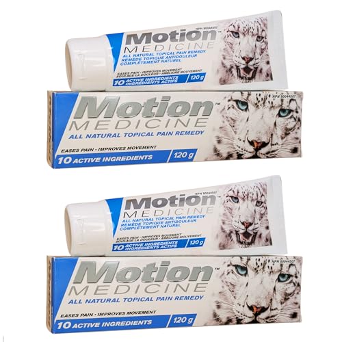Motion Medicine – Advanced Pain Relief Cream (120g / 4 oz Tube),Fast-Acting, Long-Lasting Relief for Knee, Back, Muscle, Neck & Shoulder Pain, 2pcs