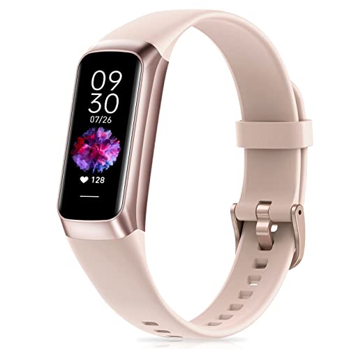 Fitness Tracker with Step Counter/Calories/Stopwatch, Activity Tracker, Health Tracker with Heart Rate Monitor, Sleep Tracker,1.10''AMOLED Touch Color Screen, Pedometer Watch for Women Men