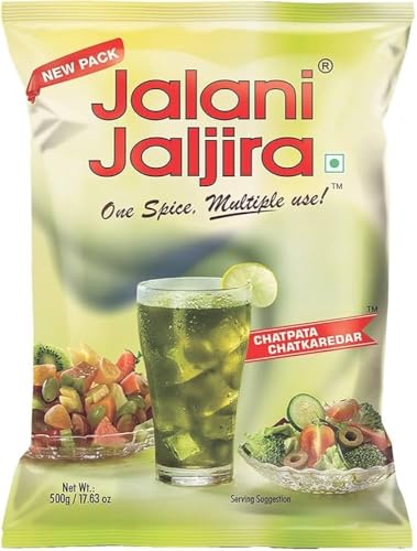 Jalani Jaljira Powder 500gm (Pack of 6) | Authentic Indian Digestive Drink Mix | Refreshing Tangy Flavor | Perfect for Beverages & Culinary Use | Perfect Combination of Taste, Quality, and Value