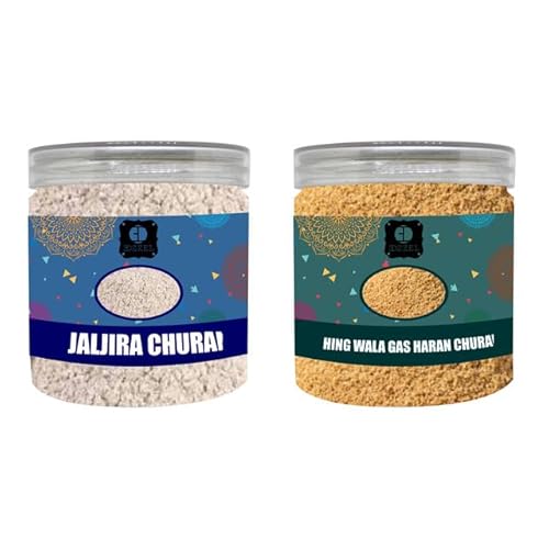 EDZZEL Natural Jaljira Churan and Hing Wala Gas Haran Churan 3.52 OZ (100 gm) | Pack of 2 Combo