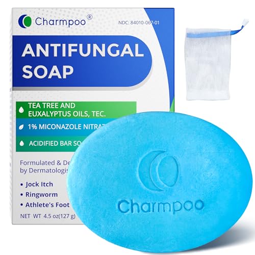 Antifungal Soap for Jock Itch: Effectively Relieve Itching Burning Cracking Caused by Fungal Infections - Jock Itch Athlete's Foot Ringworm Rashes Tinea Versicolor 4.5 oz