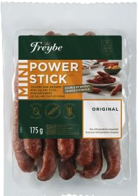 Freybe Original Mini Salami Sticks, Smoked Salami, 175g, Gluten Free, High Protein, Lactose Free Product of Canada (Original)