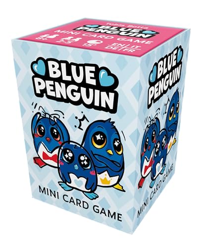 Naivina | Blue Penguin – Jeu de Cartes Familial | Stratégie Amusante et Facile | 2 à 5 Joueurs, 15 Minutes | À Partir de 8 Ans