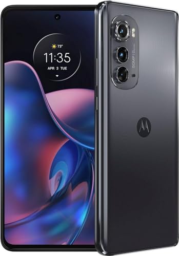 Motorola Moto Edge 2022 (256GB+8GB RAM) 6.6" OLED 144Hz Display, 50MP Camera, 2-Day Battery, Unlocked - Mineral Gray