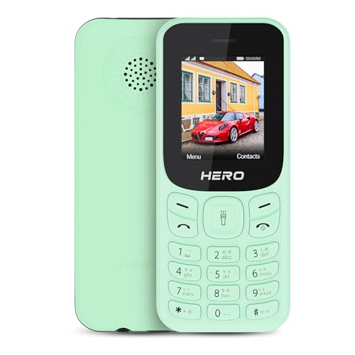 Lava Hero Shakti 2025 Dual Sim Keypad Mobile Phone (with Vibration Alert) | 1.8" Display | Super Saving Battery Mode | Stylish Design | Number Talker | (Mint Green)