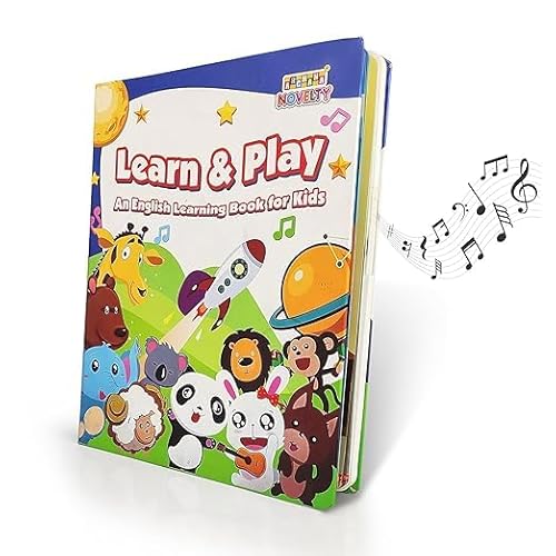 Parv International HUF Interactive Sound Learning Book for Kids – Learn & Play English Educational Book with Music, Animals, Alphabet & Fun Activities Early Childhood Development