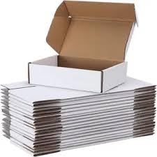 NBI white Self Locking 3 Ply Corrugated Boxes 11x8x4 Inch Pack of 25 for Packaging Shipping Storing and E-Commerce (White)