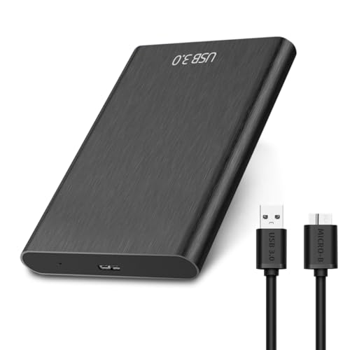 External Hard Drive, Portable Hard Drive, USB 3.0, 1 TB（970GB） Type C Hard Drive, Data Storage, Slim External Compatible with PC, Laptop and Mac Black Color.