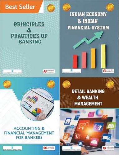Macmillan - JAIIB 2025 Exam Edition - PPB + Accounting & FM + Retail-Wealth Mgmt + Indian Economy/Financial System - by IIBF - Combo Set of 4 Books Bundle - Revised for 2025 Exams