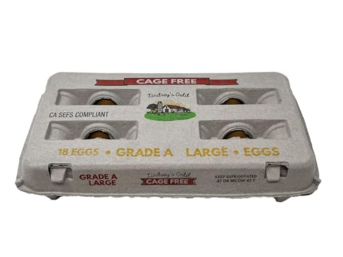 Lindsey's Gold, Cage Free Large Brown Eggs, 18 Ct, Grade A