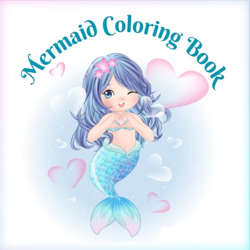 Mermaid Coloring Boor: libros para colorear para niños