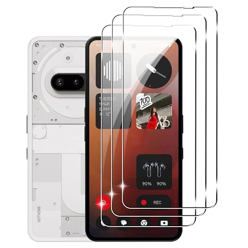 (3 Pack) Designed for Nothing phone 3a /3a pro Screen Protector,Tempered Glass Flim,Anti-Scratch,Bubble Free,Case Friendly