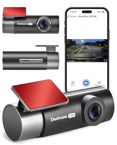 Dash Cam for Car, WiFi 2K Dash Camera Front Dashcam for Cars, Mini Dashcams with App, Night Vision, G-Sensor, APP, Loop Recording, 24H Parking Mode, Support 128G Max