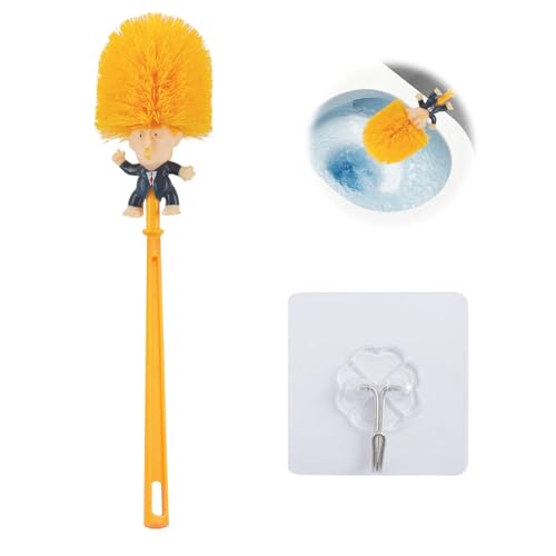 Klobürste Lustig, T-Rump KlobüRste, T-Rump Toilet Brush, Lustige Klobürste, Kunststoff Toilette Reinigungsbürste, für Badezimmer Reinigung Toilettenbürste