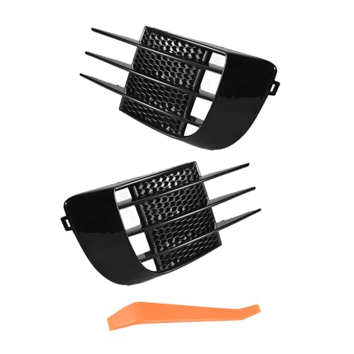 Cpolebev 2 StüCke Auto Front StoßStange Scheinwerfer KüHler Grill Abdeckung Scheinwerfer Abdeckung Verkleidung für Golf 6 MK6 GTD 2008-2013