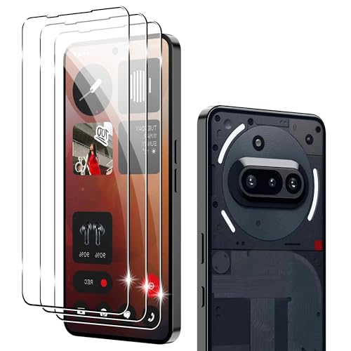 Suttkue for Nothing Phone (3a)/3a Pro screen protector, 9H Hardness Anti-Scratch Tempered Glass flim, Case Friendly(3 PACK)