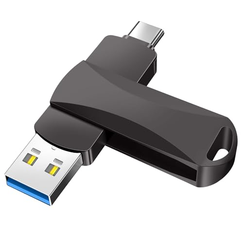 Niowoaf USB C Flash Drive 512GB Memory Stick 2 in 1 512GB Waterproof USB Stick USB 3.0 & Type C Jump Drive USB-C for Mobile Phone Android PC Tablet Laptop