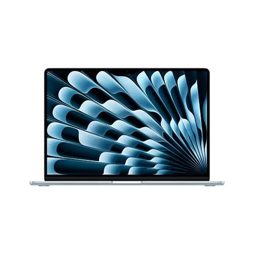 Apple 2025 MacBook Air (15-inch, Apple M4 chip with 10-core CPU and 10-core GPU, 16GB Unified Memory, 512GB) - Sky Blue