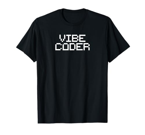Vibe Coder Minimalist AI Video Game Coding Programming T-Shirt