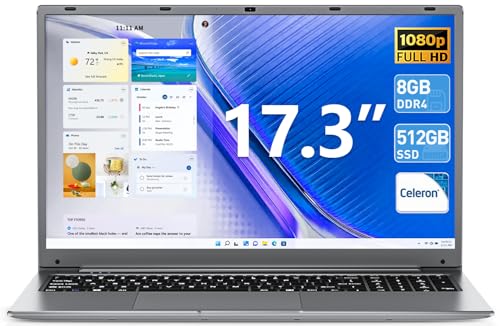 SGIN Laptop, 17.3 inch Laptops Computer, 123456789