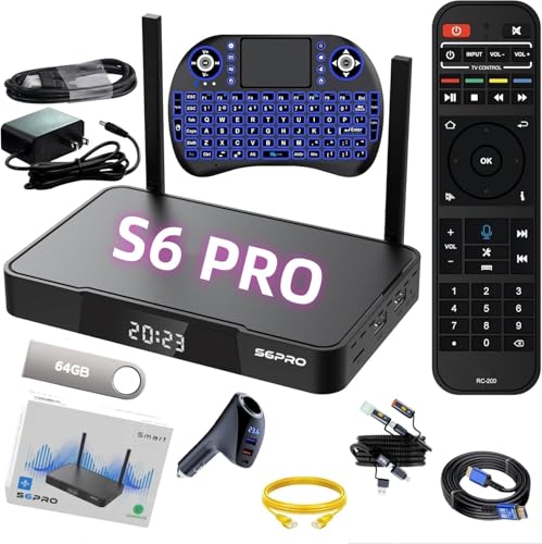 Super Smart TV S6 Pro Voice Remote Control Universal Remote Control Compatible for All TV HDTV 4K 6K Smart (Contains Voice Function)