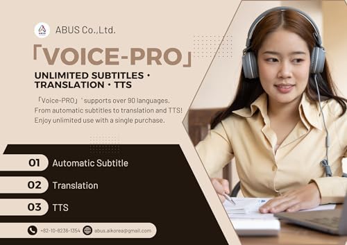 Voice Pro - AI Captioning, Translation & TTS | 5-day subscription | Sending an activation code via email