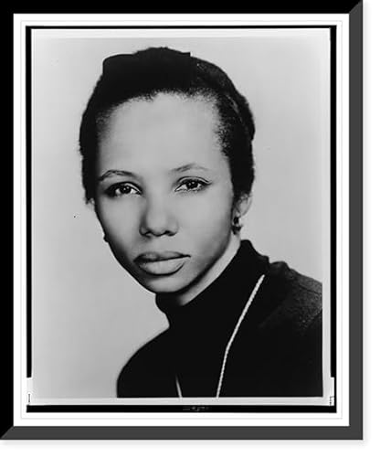 Historic Framed Print, [Author Adrienne Kennedy, bust portrait, facing front], 17-7/8" x 21-7/8"