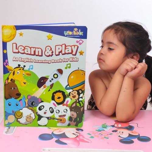 Wishluck Learn and Play Book for Kids – Interactive Learning Activities for Kids , Fun and Educational Games for Young Minds - Magic Book