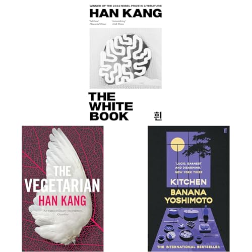 The White Book,The Vegetarian by Han Kang, Winner of the 2024 Nobel Prize in Lit,Kitchen