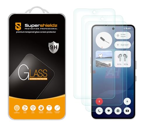 Supershieldz (3 Pack) Designed for Nothing Phone 3a/ Phone 3a Pro Tempered Glass Screen Protector, Anti Scratch, Bubble Free