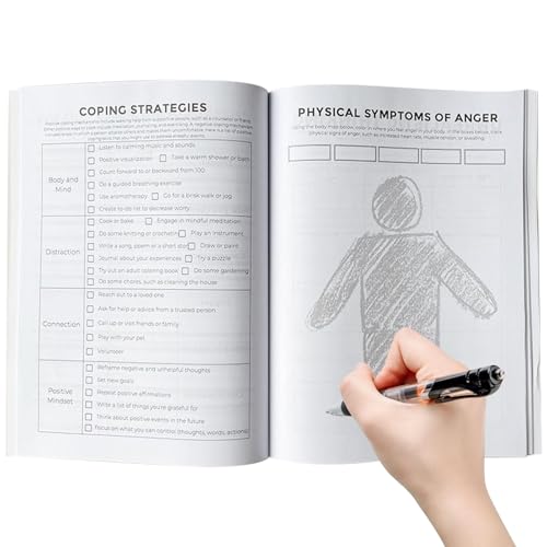 Anger Management Workbook | Emotion Exploring Guide | Anger Management Workbook for Adult Women and Men to Relieve Emotions