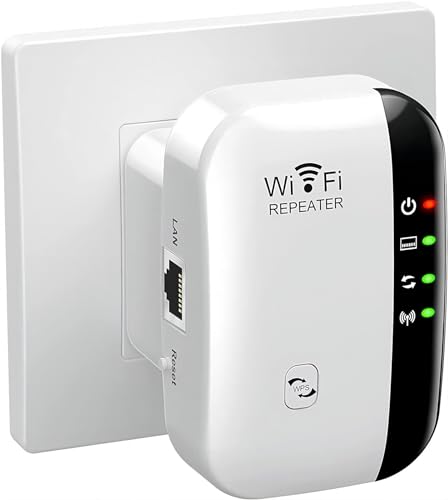 2025 Newest WiFi Extender, WiFi Booster, WiFi Repeater, Covers Up to 3000 Sq.ft and 45 Devices, Internet Booster - with Ethernet Port, Quick Setup, Home Wireless Signal Booster, UK plug - Bai