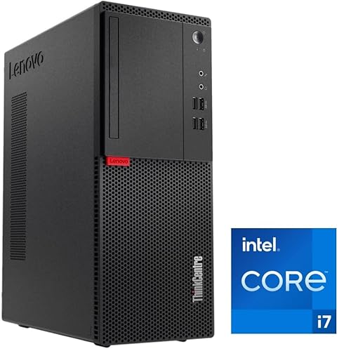Lenovo - Schneller PC mit Intel Core i7 6700 - Desktop Computer + Silent Rechner für Büro & Home Office mit 4 GHZ - 32 GB - 1000 GB SSD - USB3.0 - WLAN - inkl Windows 11 Pro und Office 2010 | 7715
