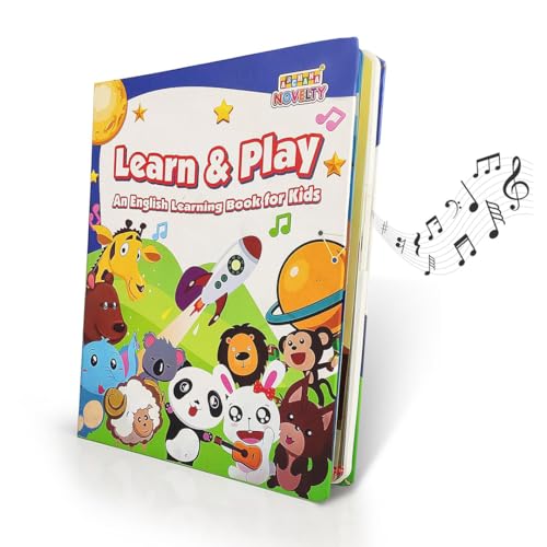 Fizzytech Kids Learn & Play Intelligence Sound Book – Musical Educational Toy for Toddlers, Interactive Learning Book for Girls and Boys, Early Spark for Small Kids