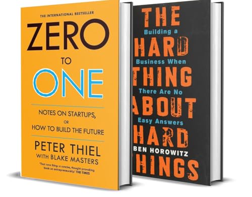 Zero to One + The Hard Thing About Hard Things | Startup Strategy & Real-World Leadership | 2-Book Business Bundle